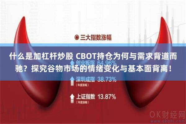 什么是加杠杆炒股 CBOT持仓为何与需求背道而驰？探究谷物市场的情绪变化与基本面背离！