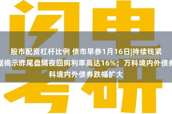 股市配资杠杆比例 债市早参1月16日|持续钱紧，研报数据揭示昨尾盘隔夜回购利率高达16%；万科境内外债券跌幅扩大