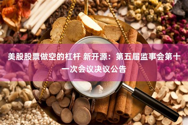 美股股票做空的杠杆 新开源：第五届监事会第十一次会议决议公告