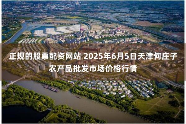 正规的股票配资网站 2025年6月5日天津何庄子农产品批发市场价格行情